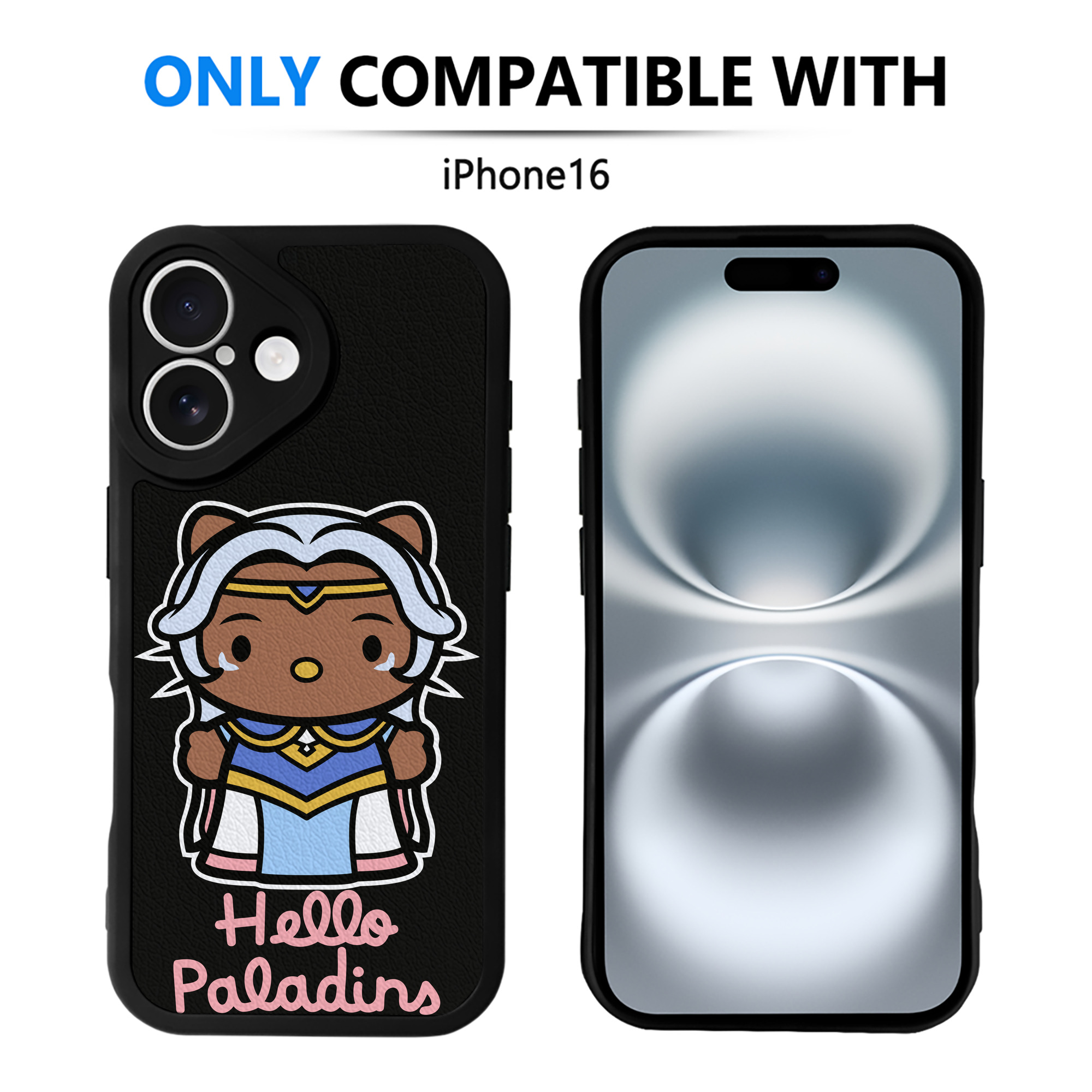 （画像用） Hello Kitty ハローキティ 【iPhone 16シリーズ対応】シリコンスマホケース（レザー調） 材質：シリコン